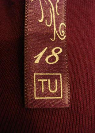 Трикотажная блуза с рукавом 3/4 большого размера 18(3xl)  бренд tu3 фото
