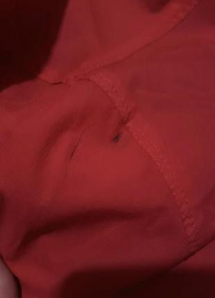 Яскраво червона туристична спортивна куртка дощовик виндстопер куртка rohan10 фото