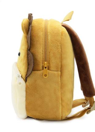 Якісний дитячий велюровий рюкзак для садочка тигр3 фото