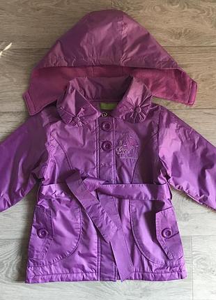 Плащ утеплённый куртка 110-116 см идеальное состояние