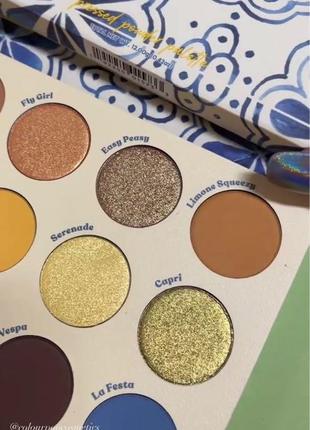 Палетка тіней colourpop limoncello оригінал3 фото