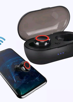 Tws безпровіді навушники bluetooth 5,0 з сенсорним управлінням.
