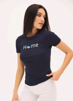 Патріотична футболка з надписом home2 фото