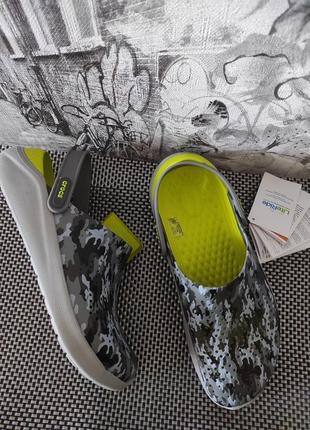 Мужские кроксы crocs literide clog camouflage