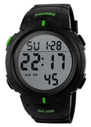 Часы наручные мужские skmei 1068gn, водонепроницаемые мужские часы, часы мужские спортивные