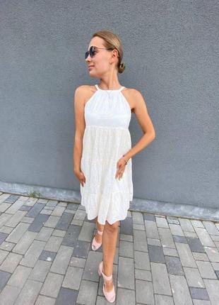 Біла сукня мережево2 фото