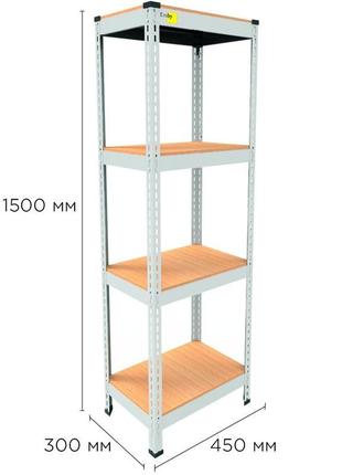 Металеві стелажі для різних видів приміщення.