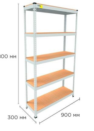 Металеві стелажі для різних видів приміщення.