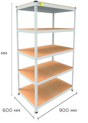 Металеві стелажі для різних видів приміщення.