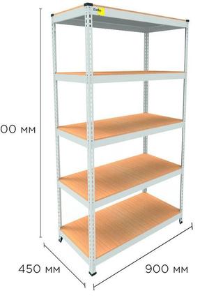Металеві стелажі для різних видів приміщення.