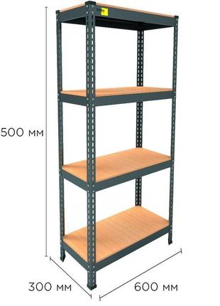 Металеві стелажі для різних видів приміщення.