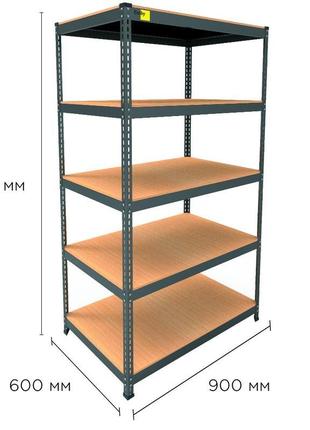 Металеві стелажі для різних видів приміщення.