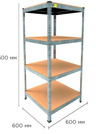 Металеві стелажі для різних видів приміщення.