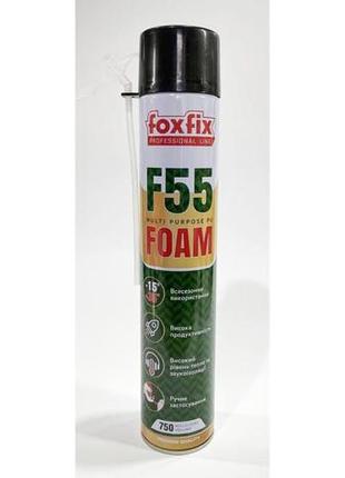 Піна монтажна foxfix f55 ручна (750мл, 700г) 12 шт