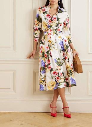 Костюм з квітковим принтом юбка блуза