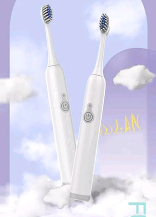 Електрична зубна щітка sonic h1 ультразвукова ipx7 - 8 насадки, т2 фото