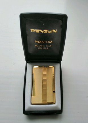 Вінтажна запальничка penguin phantom butane gas lighter з коробко