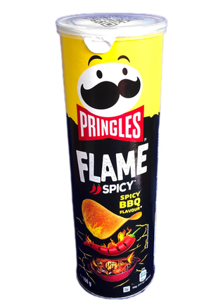 Оригінальні чипси pringles flame spicy bbq 160 г гострі (po-11)