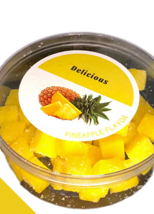 Мармелад із ананасу натуральний 250 г в упаковці pineapple flavou1 фото