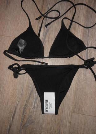 Xs/36,h&m,швеция!черный купальник шторки новый4 фото
