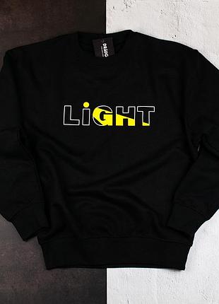 Чорний світшот унісекс "light". теплий і дуже приємний до тіла