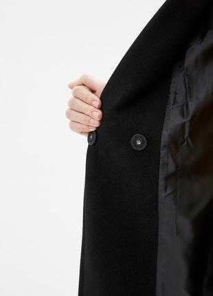 Продам пальто классическое чёрное4 фото