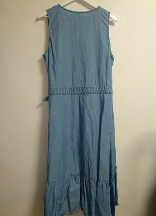 Джинсова сукня на запах 100% ліоцелл #451#5 фото