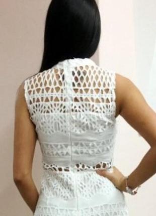 Неймовірне білосніжне біле літнє плаття 8 розмір хs-s missguide3 фото