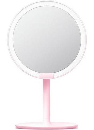 Дзеркало для макіяжу amiro hd daylight mirror pink1 фото