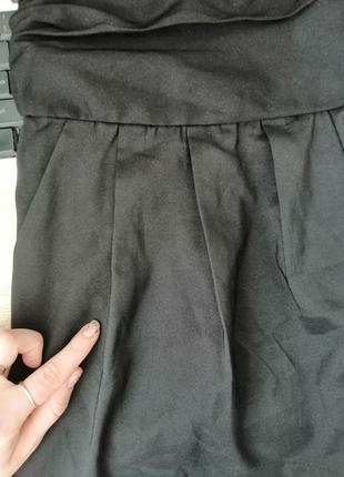Чорні шорти в діловому стилі ( при носінні як спідниця)9 фото