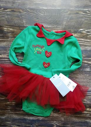 Новорічне боді-плаття