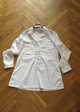 Новая стильная рубашка на шнурках