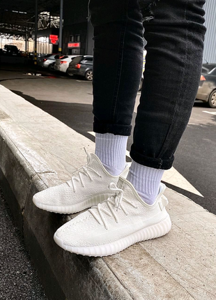 Adidas yeezy boost 350 v2 cream white6 фото