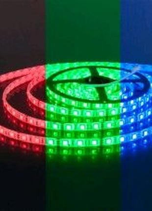 Led стрічка biom smd5050-60 12v ip65 стандарт rgb 1м