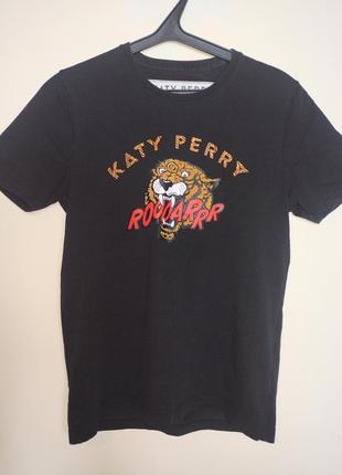 Katy perry  футболка з цікавим принтом м/розмір.