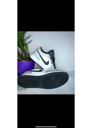 Nike air jordan 1 low grey3 фото