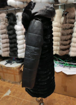Куртка з хвостів королівської норки3 фото