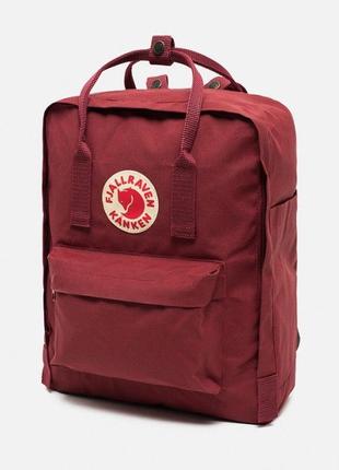 ✔️ рюкзак fjallraven kanken (канкен) classic (бордовий) - 16 л2 фото