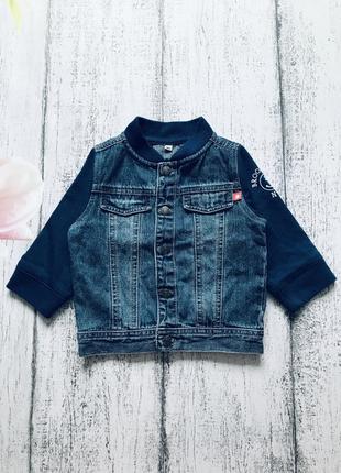 Крута джинсова куртка denim розмір 1-1,5 року