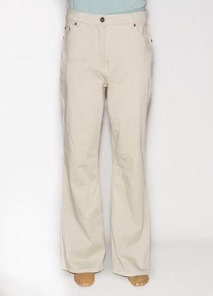 Стильні джинси бежеві, легкий клеш р. 405 фото