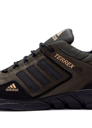 Мужские кроссовки из натуральной кожи adidas terrex7 фото