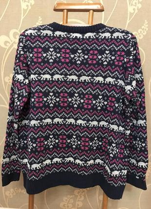 Нереально красивый и стильный брендовый тёплый вязаный свитер.3 фото