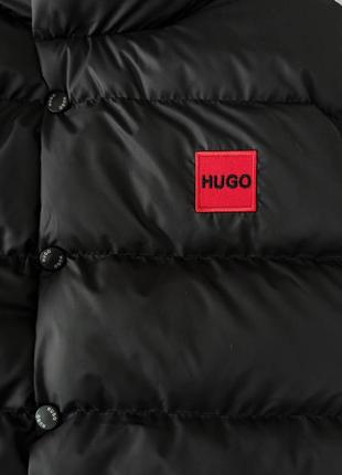 Мужская весенняя жилетка в стиле hugo boss хюго босс стеганая черная на кнопках m-xxl ( безрукавка, жилет мужской )4 фото