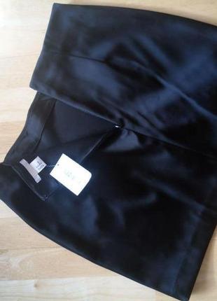 Атласная юбка с воланом3 фото
