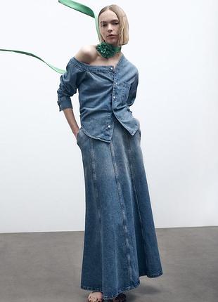 Шарф с розой zara