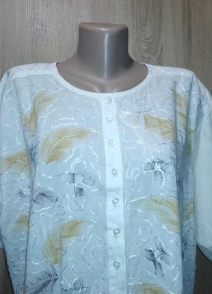 Батиста блуза-сорочка великого розміру 120 грн4 фото