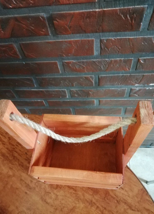 Дерев'яна кошик для подарунків