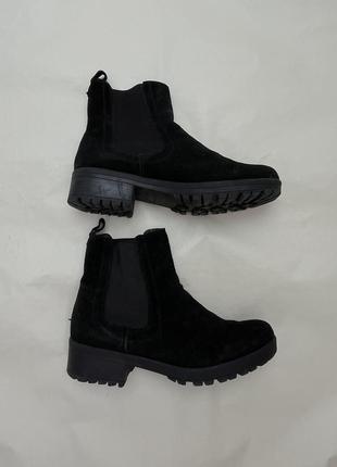 Черевики челсі з натуральної замші