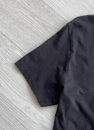 Базова футболка timberland logo organic cotton slim fit t-shirt black6 фото