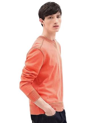 Шикарный свитшот timeberland mad river garment dyed sweatshirt orange3 фото